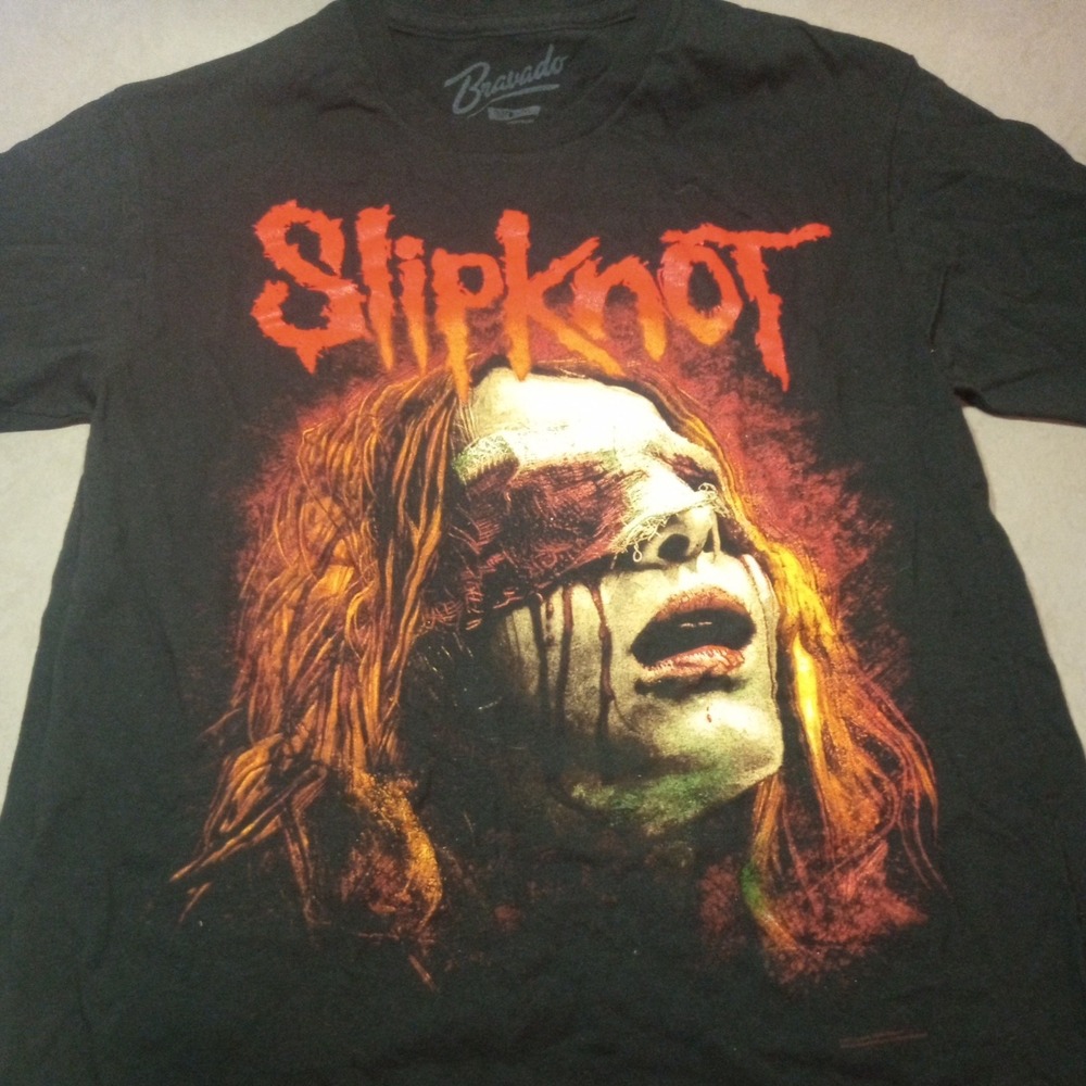 🔥Vintage Slipknot T-Shirt Blindfold Girl Black Red Grunge Numetal Band🔥MINT